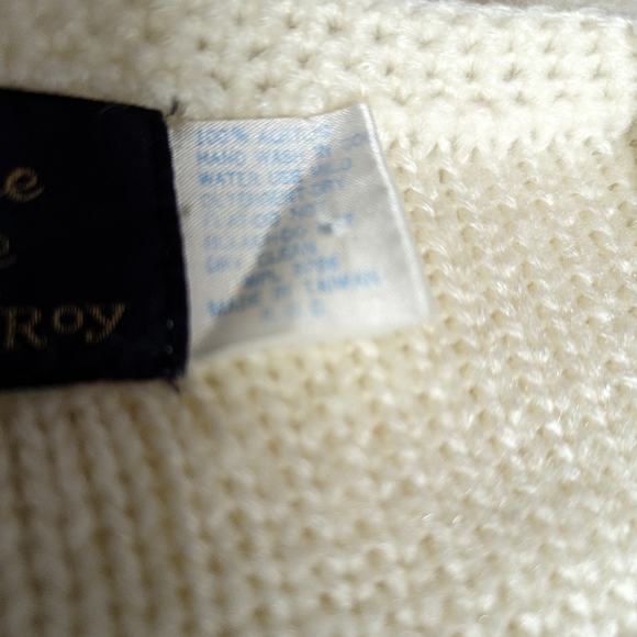 1950s Cream Embroidered Cardigan. Bonnie Lee Division Of Leroy. Medium. 655 - Picture 8 of 9